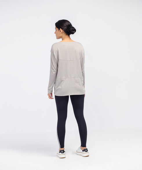 Women's Boat Neck Long Sleeve Tee
